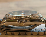 Rolex - Pre-owned White Gold Datejust 31 Silver Diamond Dial Diamond Bezel Presidential Bracelet 68159