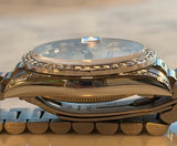 Rolex - Pre-owned White Gold Datejust 31 Silver Diamond Dial Diamond Bezel Presidential Bracelet 68159