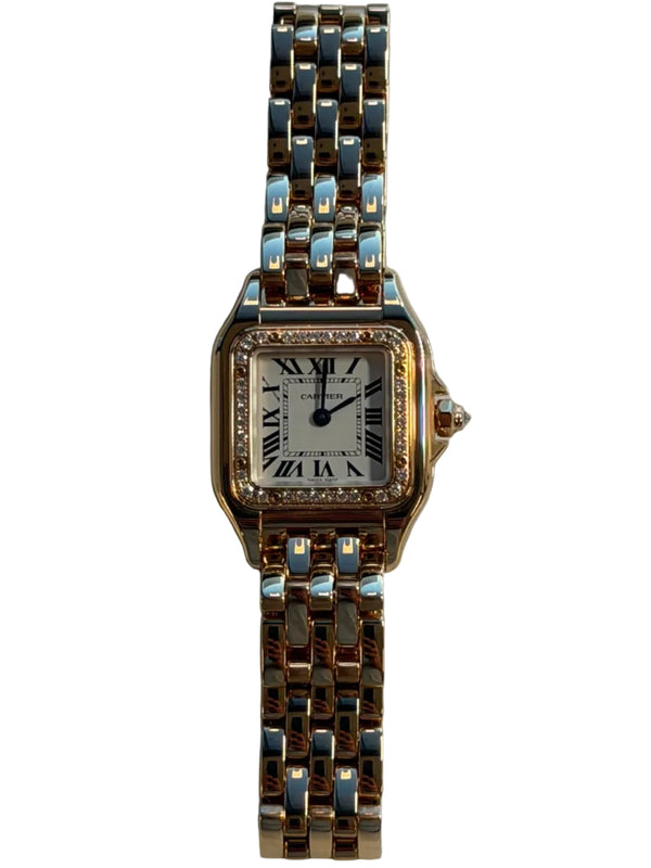 Cartier - Unworn Panthère Small 22 x 30mm White Dial Diamond Bezel WJPN0008