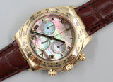 Rolex - Pre-owned Yellow Gold Daytona Dark Mother of Pearl MOP