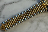 Rolex - Pre-owned Two Tone Yellow Gold Datejust 36 Champagne Roman Dial Jubilee Bracelet 116233