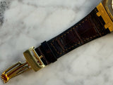 Audemars Piguet - Pre-owned Yellow Gold Royal Oak Dual Time White Dial 26120BA