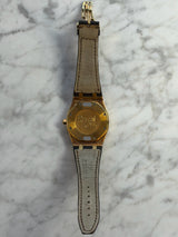 Audemars Piguet - Pre-owned Yellow Gold Royal Oak Dual Time White Dial 26120BA