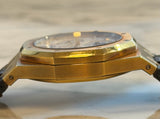 Audemars Piguet - Pre-owned Yellow Gold Royal Oak Dual Time White Dial 26120BA