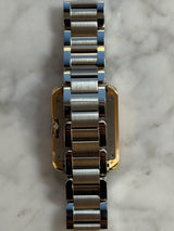 Cartier - Pre-owned Two Tone Rose Gold Tank Anglaise Cartier 26 x 34mm W3TA0003