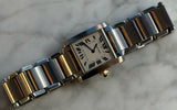 Cartier - Pre Two Tone Yellow Gold Tank Française 25 x 29mm W51006Q4