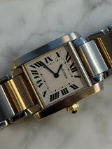 Cartier - Pre Two Tone Yellow Gold Tank Française 25 x 29mm W51006Q4