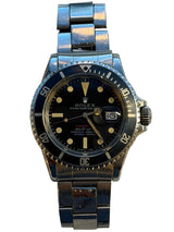 Rolex - Pre-owned Submariner Date Red MK4 Dial Kissing 40 Insert Black Dial 1680