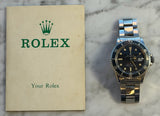 Rolex - Pre-owned Submariner Date Red MK4 Dial Kissing 40 Insert Black Dial 1680