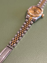 Rolex - Pre-owned Two Tone Yellow Gold Datejust 26mm Champagne Dial 69173