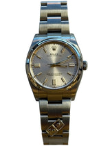 Rolex - Unworn Stainless Steel Oyster Perpetual 36 DOMINOS Silver Dial 126000 with STICKERS