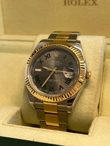 Rolex - Pre-owned Two Tone Yellow Gold Datejust 41mm Wimbledon 116333