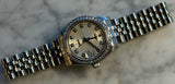 Rolex - Pre-owned Datejust 31 Silver Rolex Motif Diamond Dial Diamond Bezel Jubilee Bracelet 178384