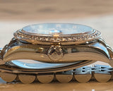 Rolex - Pre-owned Datejust 31 Silver Rolex Motif Diamond Dial Diamond Bezel Jubilee Bracelet 178384