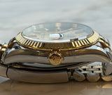 Rolex - Pre-owned Two Tone Yellow Gold Datejust 36 Champagne Index Dial Jubilee Bracelet 126233