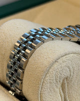 Rolex - Pre-owned Stainless Steel Lady-Datejust 28mm White Roman Dial 279174