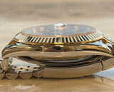 Rolex - Pre-owned Two Tone Yellow Gold Datejust 41 Black Index Dial Jubilee Bracelet 126333