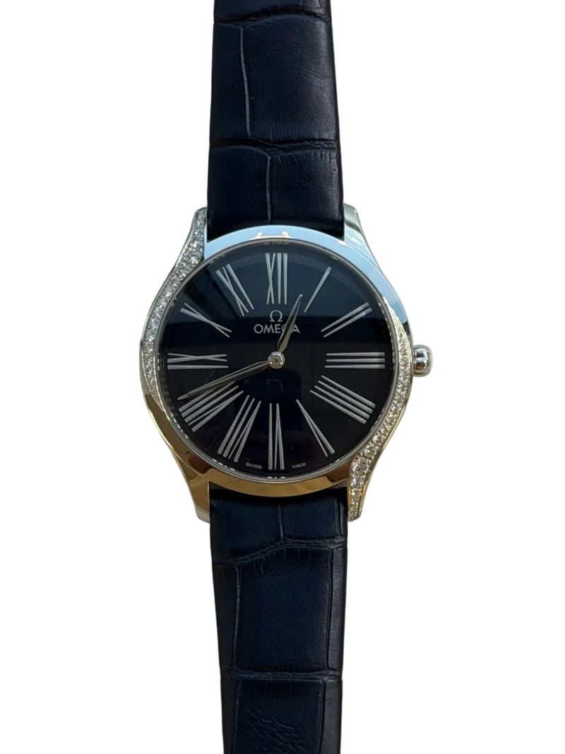 Omega De Ville Tresor  36mm Blue Dial Diamond Women\'s Watch 428.18.36.60.03.001 42818366003001 Omega DeVille Tresor Women main image 3