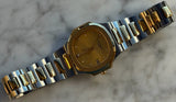 Patek Philippe - Pre-owned Two Tone Yellow Gold Nautilus 33mm Champagne Diamond Dial 3900