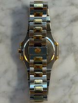 Patek Philippe - Pre-owned Two Tone Yellow Gold Nautilus 33mm Champagne Diamond Dial 3900