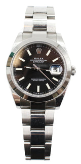 Rolex - Pre-owned Datejust 41mm Black Dial Oyster Bracelet 126300