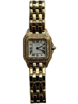 Cartier - Pre-owned Panthère Small 22 x 30mm White Dial Diamond Bezel 88370447