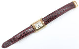 Cartier - Pre-owned Tank Basculante White Dial 23 x 37 mm Reversible Yellow Gold Diamond Bezel
