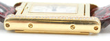 Cartier - Pre-owned Tank Basculante White Dial 23 x 37 mm Reversible Yellow Gold Diamond Bezel