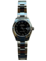 Rolex - Pre-owned Datejust 31 Black Roman Dial Oyster Bracelet 278240