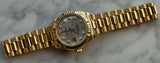 Rolex - Pre-owned Yellow Gold Lady-Datejust 28mm Mother of Pearl Diamond Dial 279178