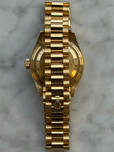 Rolex - Pre-owned Yellow Gold Lady-Datejust 28mm Mother of Pearl Diamond Dial 279178