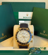 Rolex - Pre-owned Yellow Gold Daytona Mother of Pearl Diamond Dial 116518LN