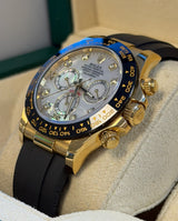 Rolex - Pre-owned Yellow Gold Daytona Mother of Pearl Diamond Dial 116518LN