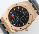 Audemars Piguet - Unworn Rose Gold Royal Oak 39mm Black Dial Dual Time Restivo limited edition 26120OR.OO.D002CR.01