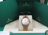 Rolex - Pre-owned Rose Gold Datejust 31 Mother of Pearl Diamond Dial Presidential Bracelet 278275
