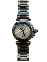 Cartier - Unworn Two Tone Rose Gold Pasha 35mm Silver Dial W2PA0008