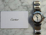 Cartier - Unworn Two Tone Rose Gold Pasha 35mm Silver Dial W2PA0008