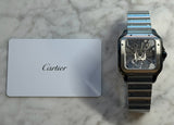 Cartier - Unworn Black ADLC Santos 47.5 x 39.74mm Skeleton Dial WHSA0027