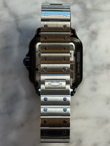 Cartier - Unworn Black ADLC Santos 47.5 x 39.74mm Skeleton Dial WHSA0027