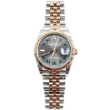 Rolex - Pre-owned Two Tone Rose Gold Datejust 36 Wimbledon Dial Jubilee Bracelet 126231