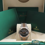 Rolex - Pre-owned Two Tone Rose Gold Datejust 36 Wimbledon Dial Jubilee Bracelet 126231