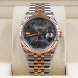 Rolex - Pre-owned Two Tone Rose Gold Datejust 36 Wimbledon Dial Jubilee Bracelet 126231