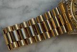 Rolex - Pre-owned Yellow Gold Day-Date 36 Presidential Champagne Diamond Dial & Lugs 18338
