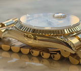 Rolex - Pre-owned Yellow Gold Day-Date 36 Presidential Champagne Diamond Dial & Lugs 18338