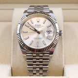 Rolex - Pre-owned Datejust 41 Silver Dial Jubilee Bracelet 126334