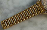 Rolex - Pre-owned Yellow Gold Lady-Datejust 26mm Presidential Diamond & Ruby Dial Diamond Bezel & Lugs 69158