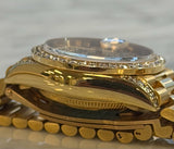 Rolex - Pre-owned Yellow Gold Lady-Datejust 26mm Presidential Diamond & Ruby Dial Diamond Bezel & Lugs 69158