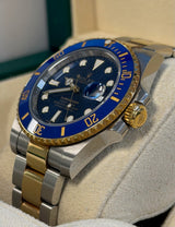 Rolex - Pre-owned Two Tone Yellow Gold Submariner "Bluesy" 116613LB