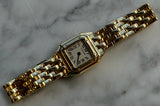 Cartier - Pre-owned Yellow Gold Panthère Mini 17 x 17mm White Dial W25034B9