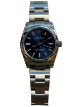 Rolex - Pre-owned Stainless Steel Oyster Perpetual 34 Blue Dial 124200
